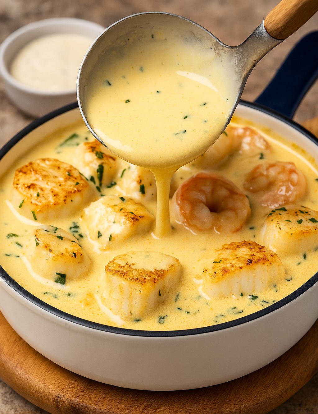 Creamy Fish, Shrimp, and Cod Casserole (Italian-Style)