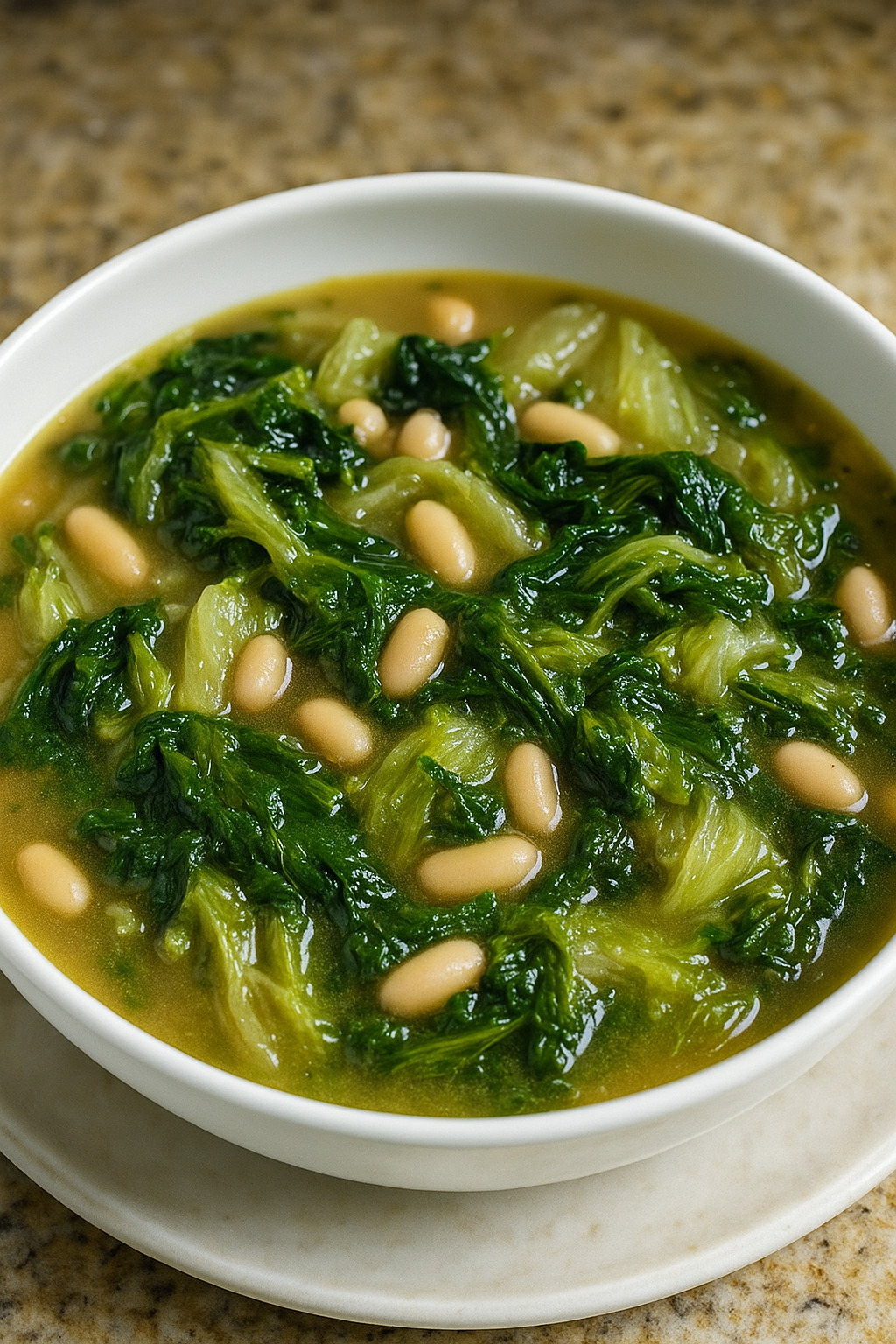 Escarole and White Bean Soup (Zuppa di Scarola e Fagioli)