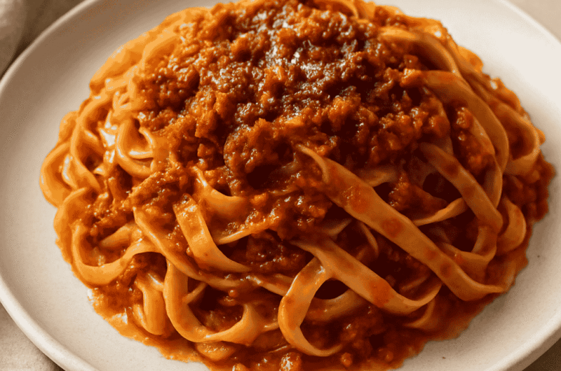 Homemade Beef Ragù alla Bolognese Pasta