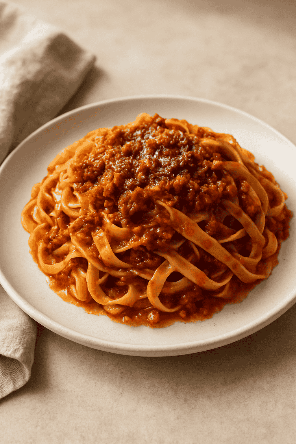 Homemade Beef Ragù alla Bolognese Pasta