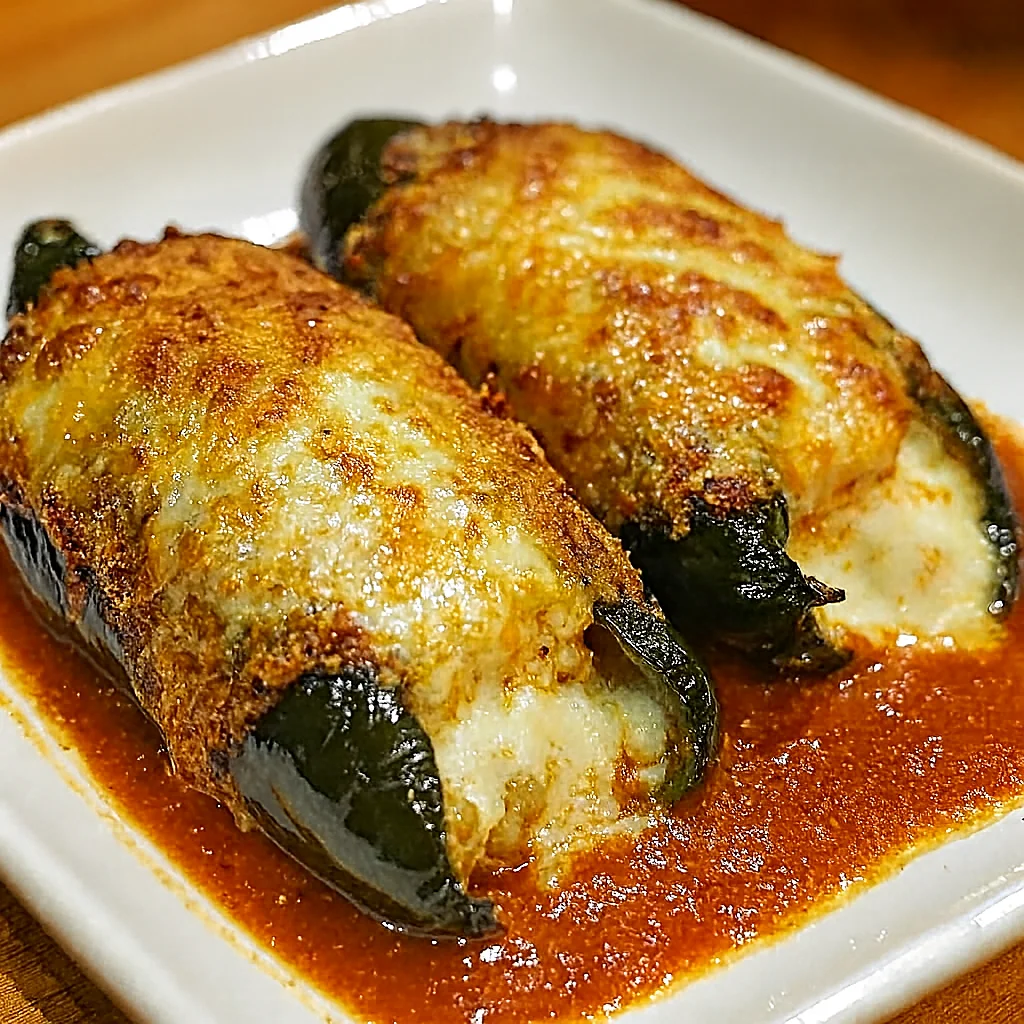 Cheese-Stuffed Chiles Rellenos