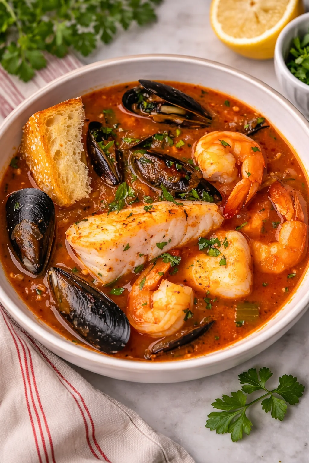 Easy Italian Seafood Stew Recipe