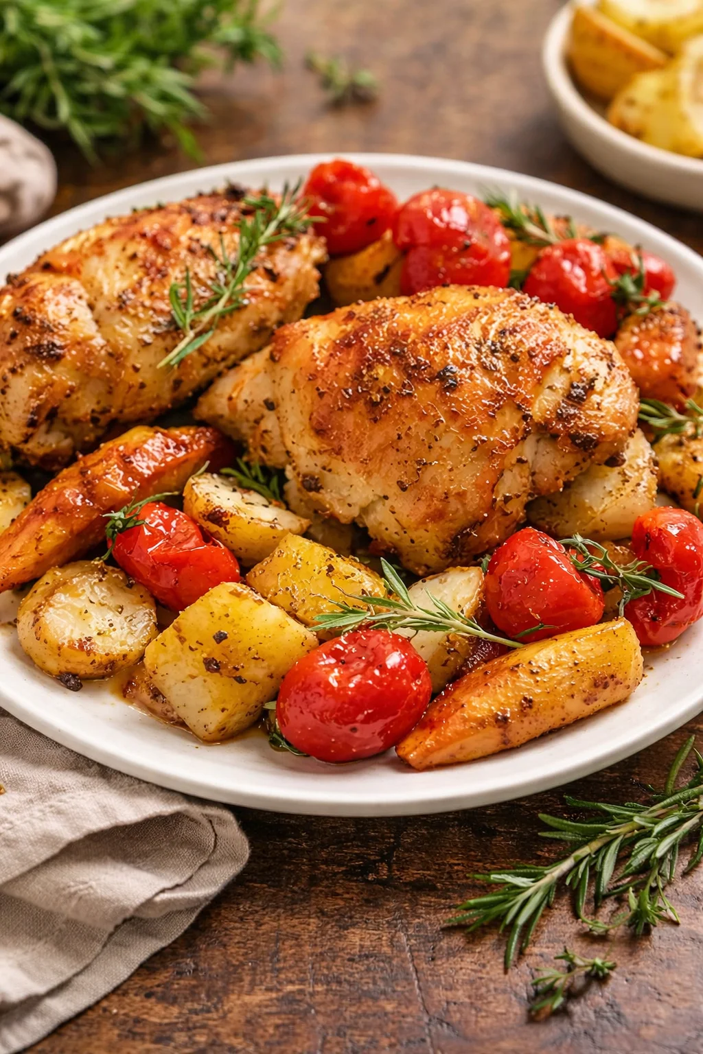 Italian Roasted Chicken and Vegetables
