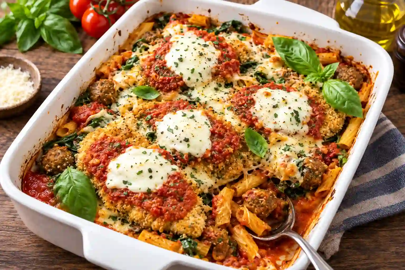 Italian Chicken Parmesan Protein Bake
