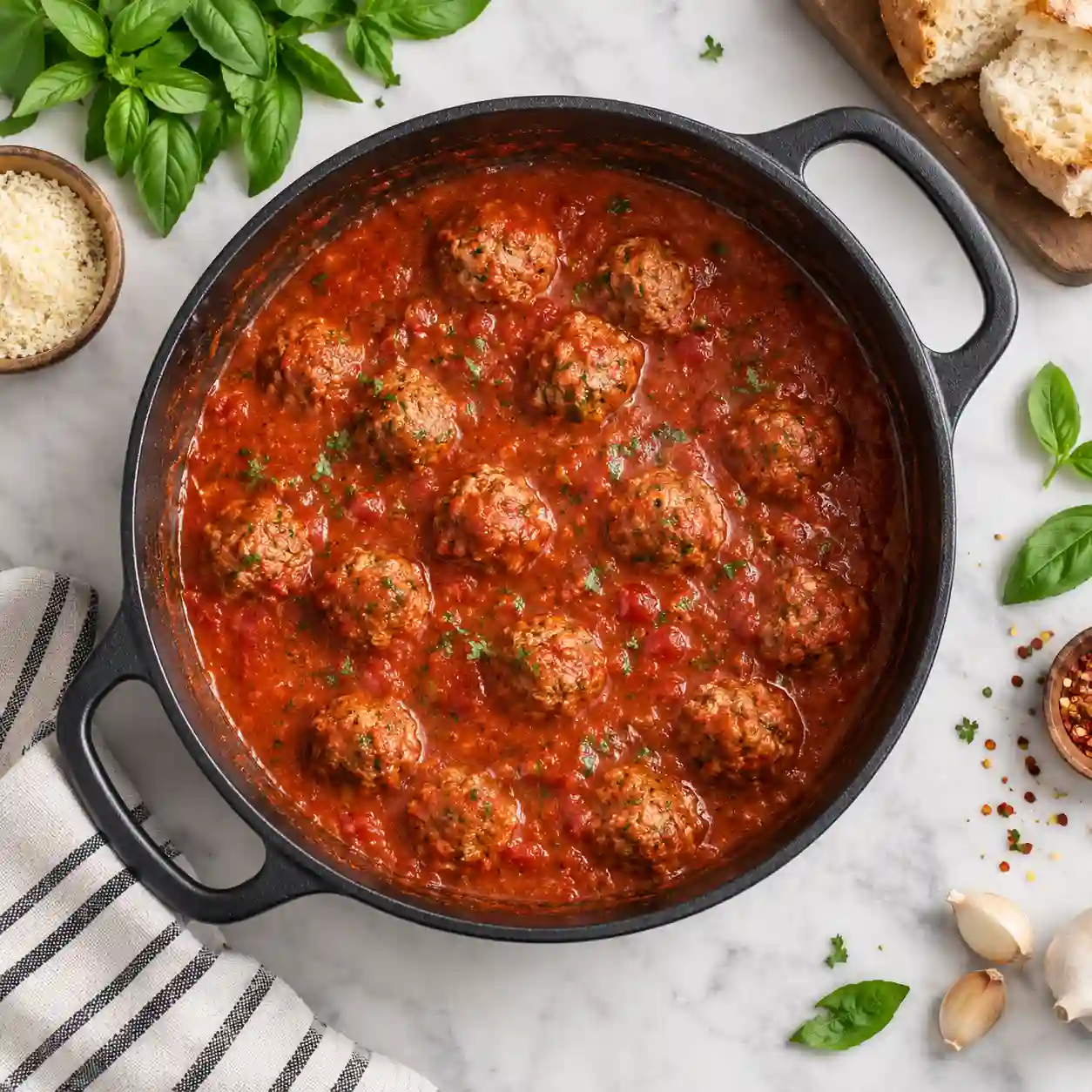 Sunday Sauce and Meatballs