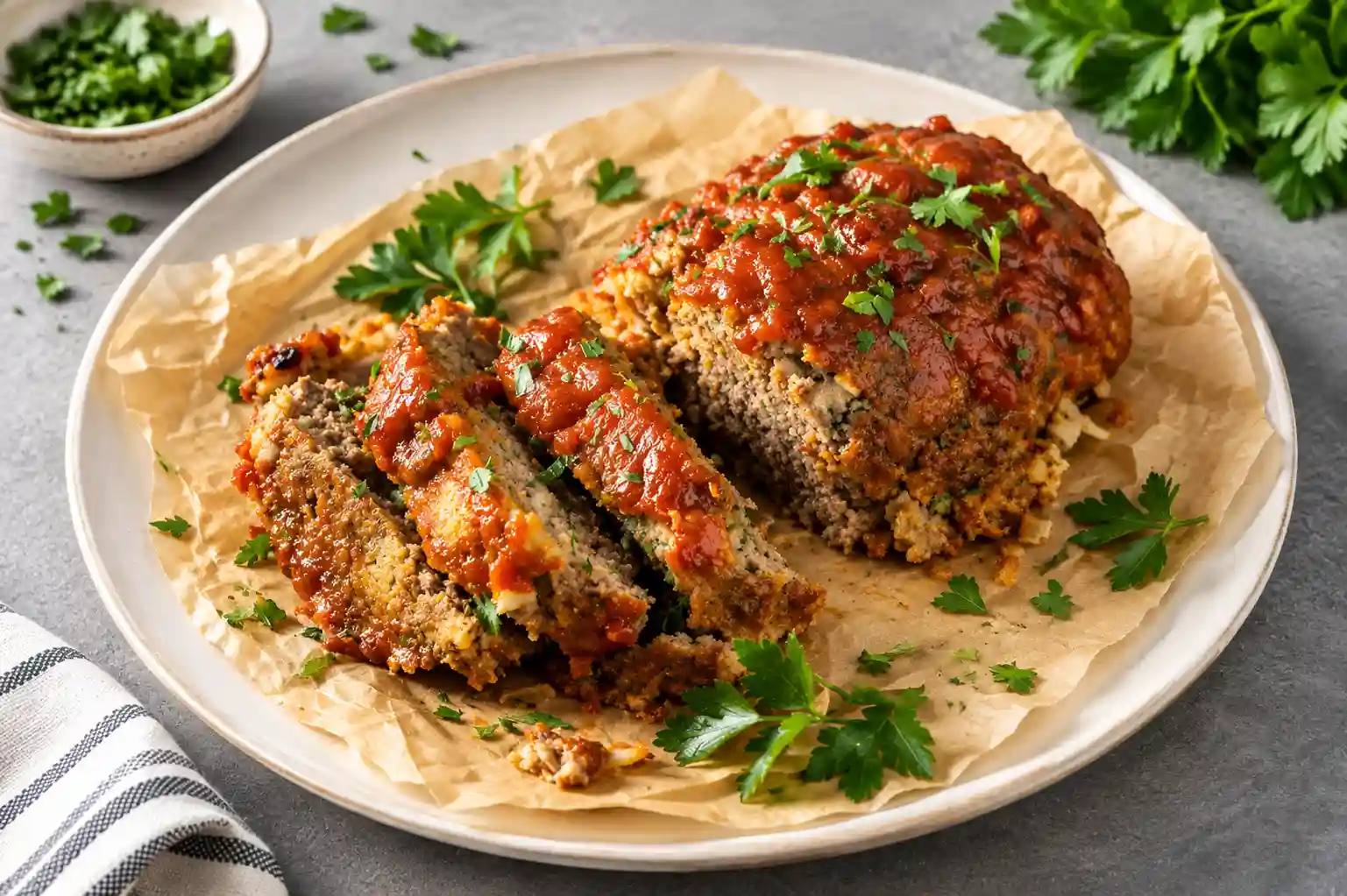 Italian Meatloaf with Tomato Glaze